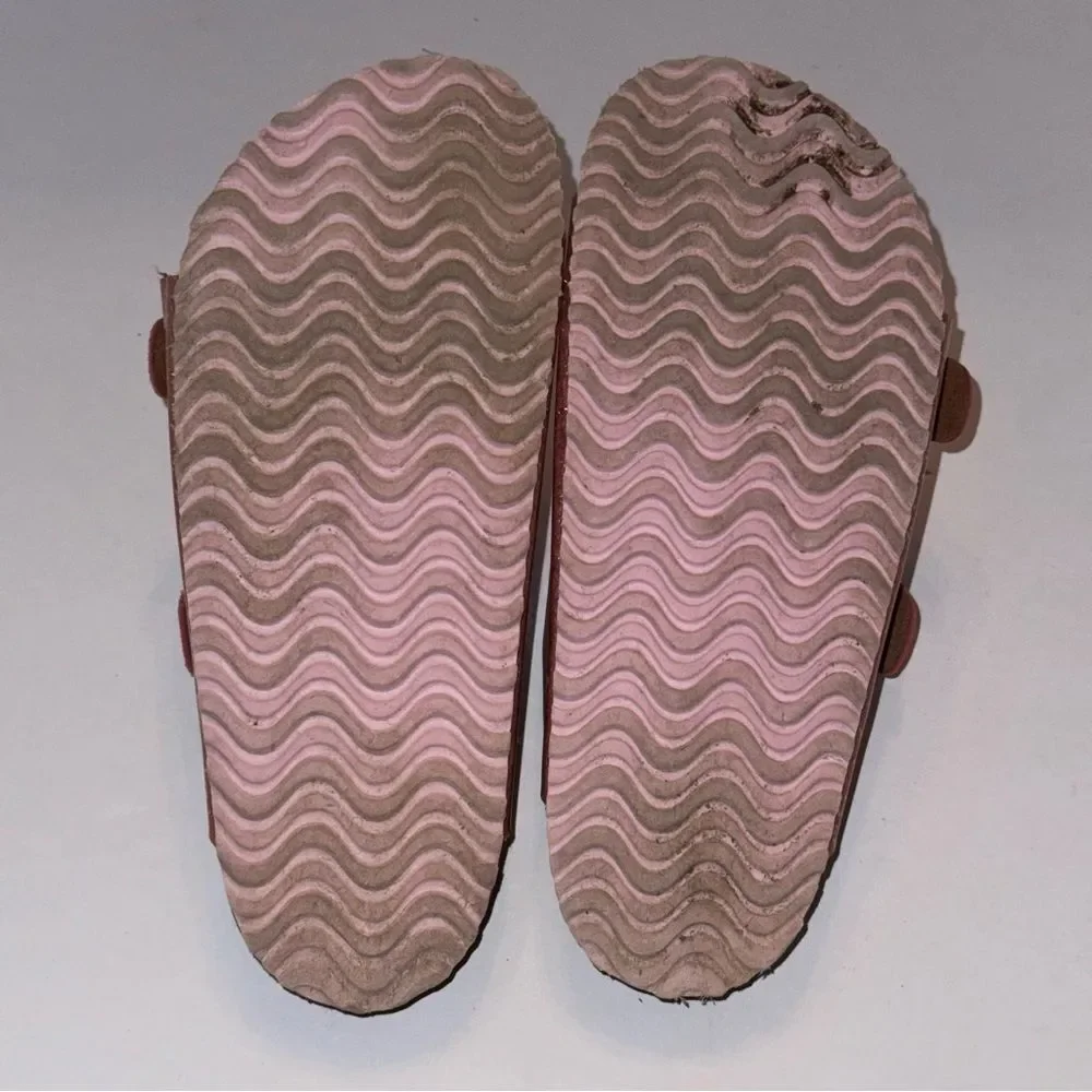 Wonder Nation size 3 Pink Glitter Kids Sandals